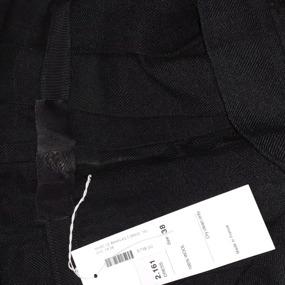 NEW Marc Le Bihan kilt plaid wool dress 38 - Picture 10 of 10